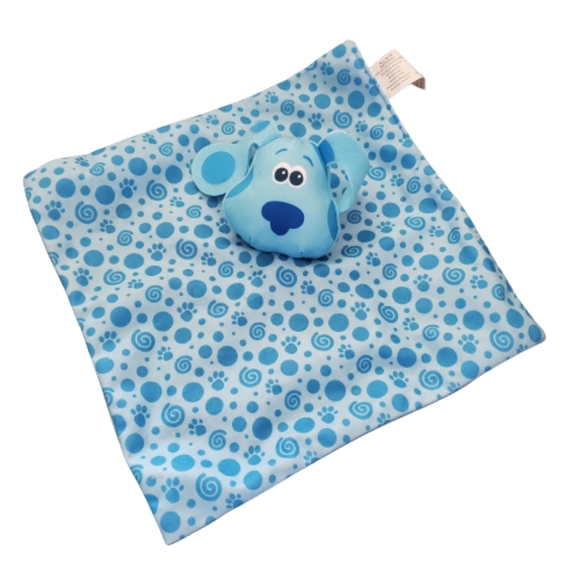 Blues Clues lovey huggy blankie blue dog Nick Jr puppy plush stuffed animal - Picture 1 of 4